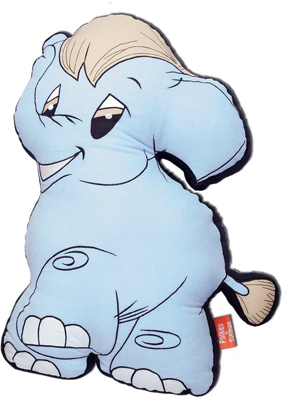 Elephant Cushion - Cartoon (600x803)