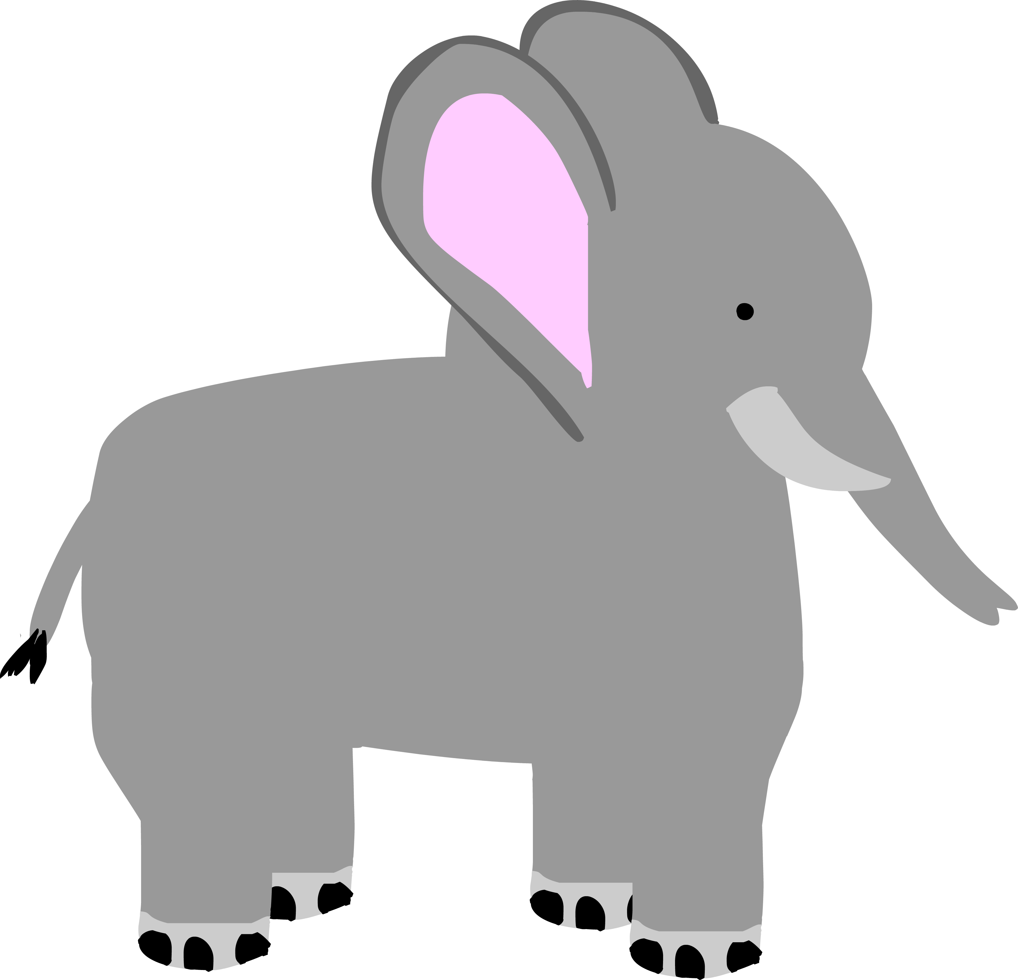 Ele - Indian Elephant (3559x3427)