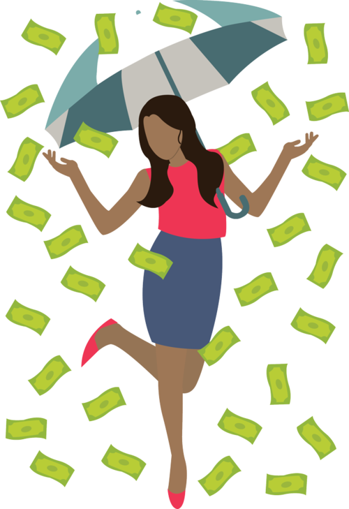 Money Shower - Money Shower Clipart (655x956)