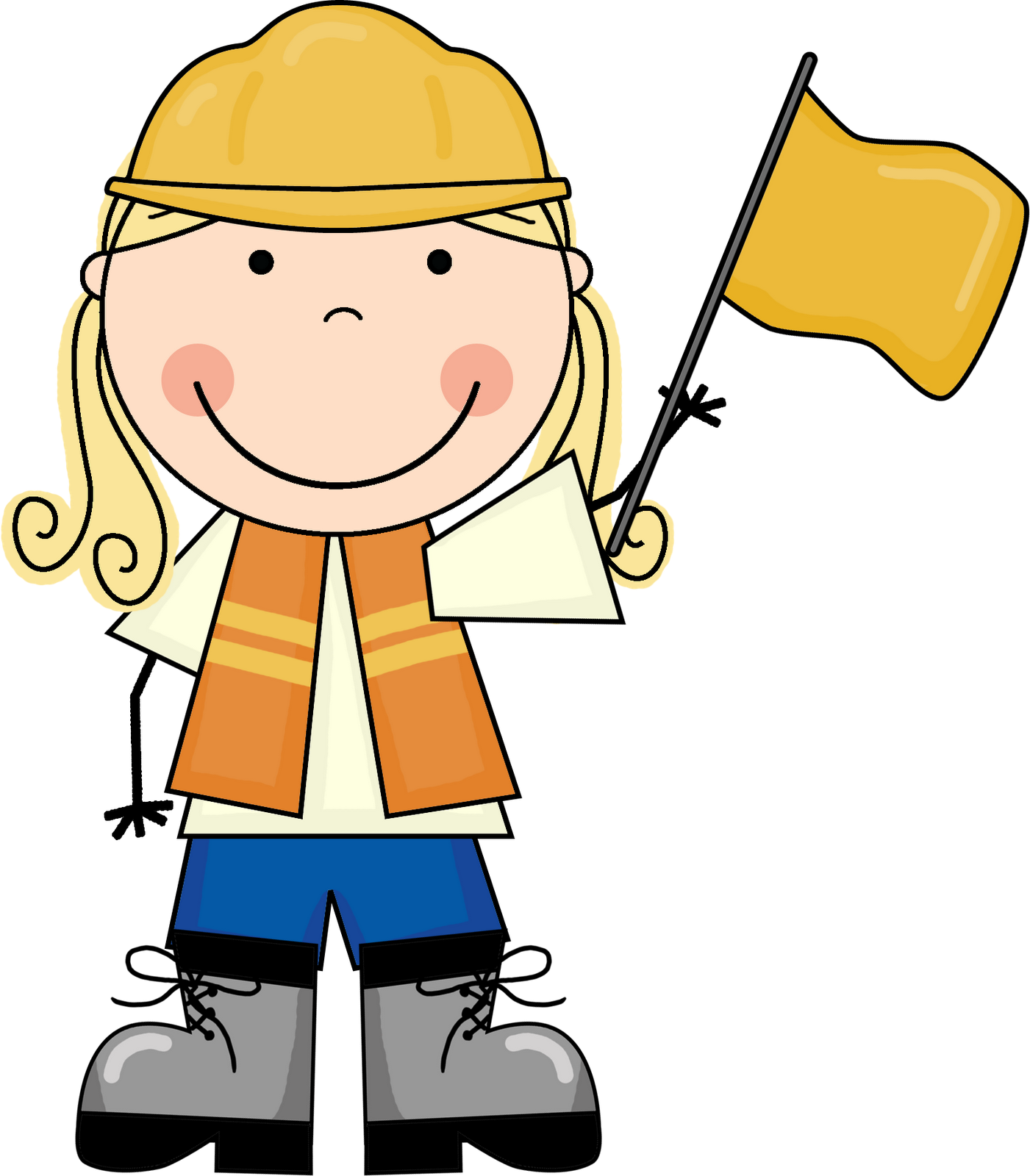 Kid Construction Clipart - Kid Construction Worker Clipart (1401x1600)