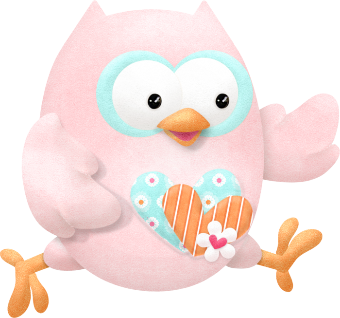 Cute Owls In Love Clip Art - Stuffed Toy (700x653)
