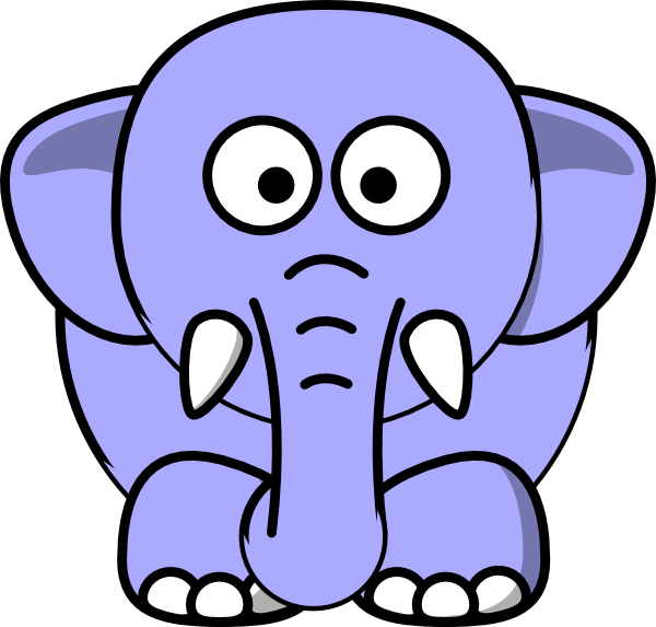 Elephant Face Clip Art - Cartoon Elephant (600x573)
