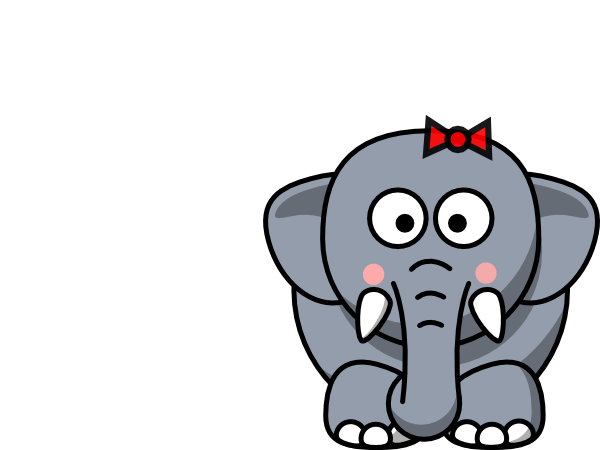 Elephant Drawing Cartoon (600x450)