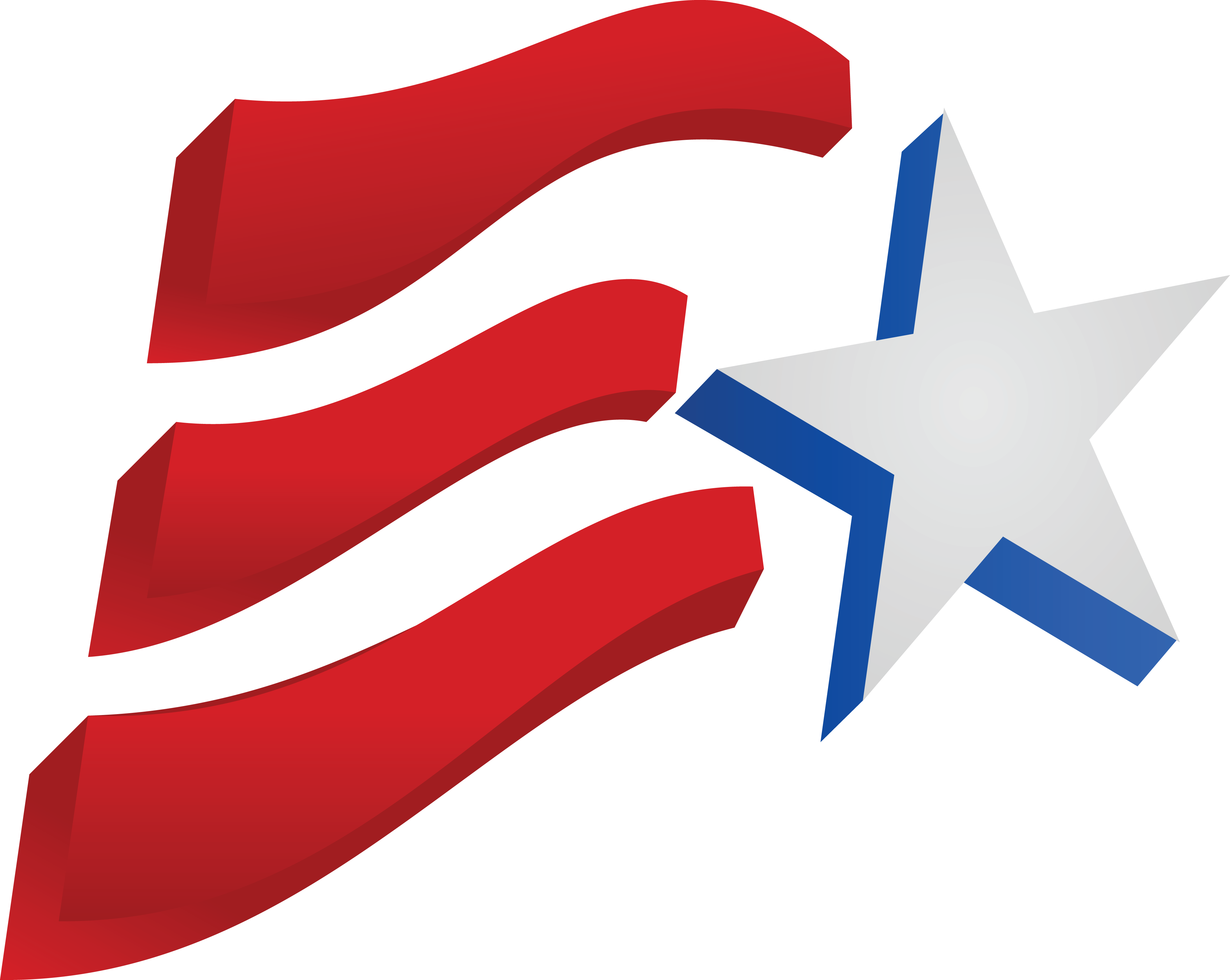 Free Clipart Of A Fourth Of July Star And American - Stars And Stripes Clip Art (4000x3188)