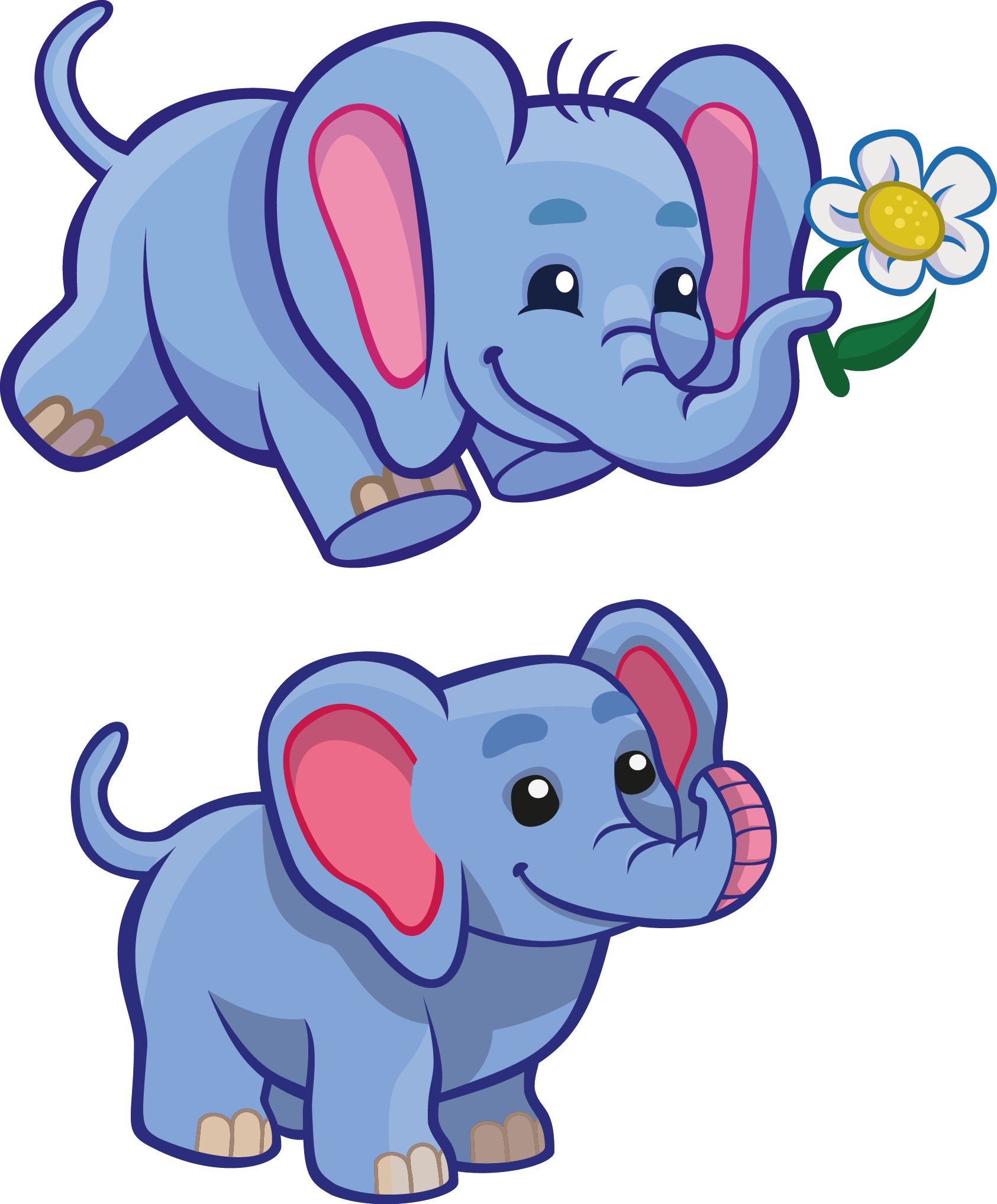 Horton Elephant Cartoon Clip Art - ช้าง การ์ตูน น่า รัก (1685x2034)