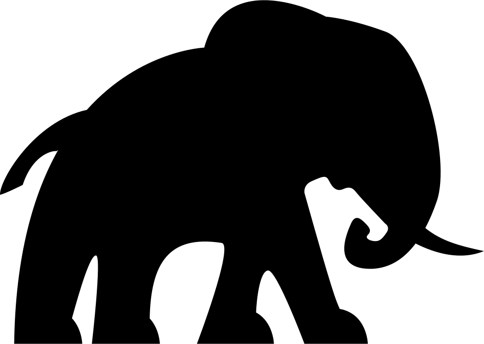 Elephant Facing Right Comments - Elephant Icon Transparent (980x698)