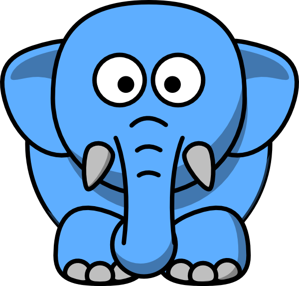 Cartoon Elephant Clip Art At Clipart Library - Elephant Drawing Cartoon (600x573)