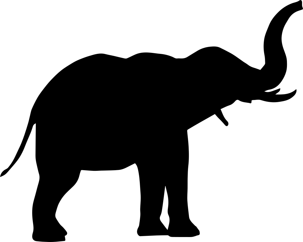 Elephant Side View Comments - Elephant Silhouette Transparent (980x782)