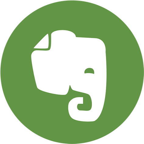 Evernote Elephant Color Icon, Ever, Note, Social Png - Evernote Icon (640x640)