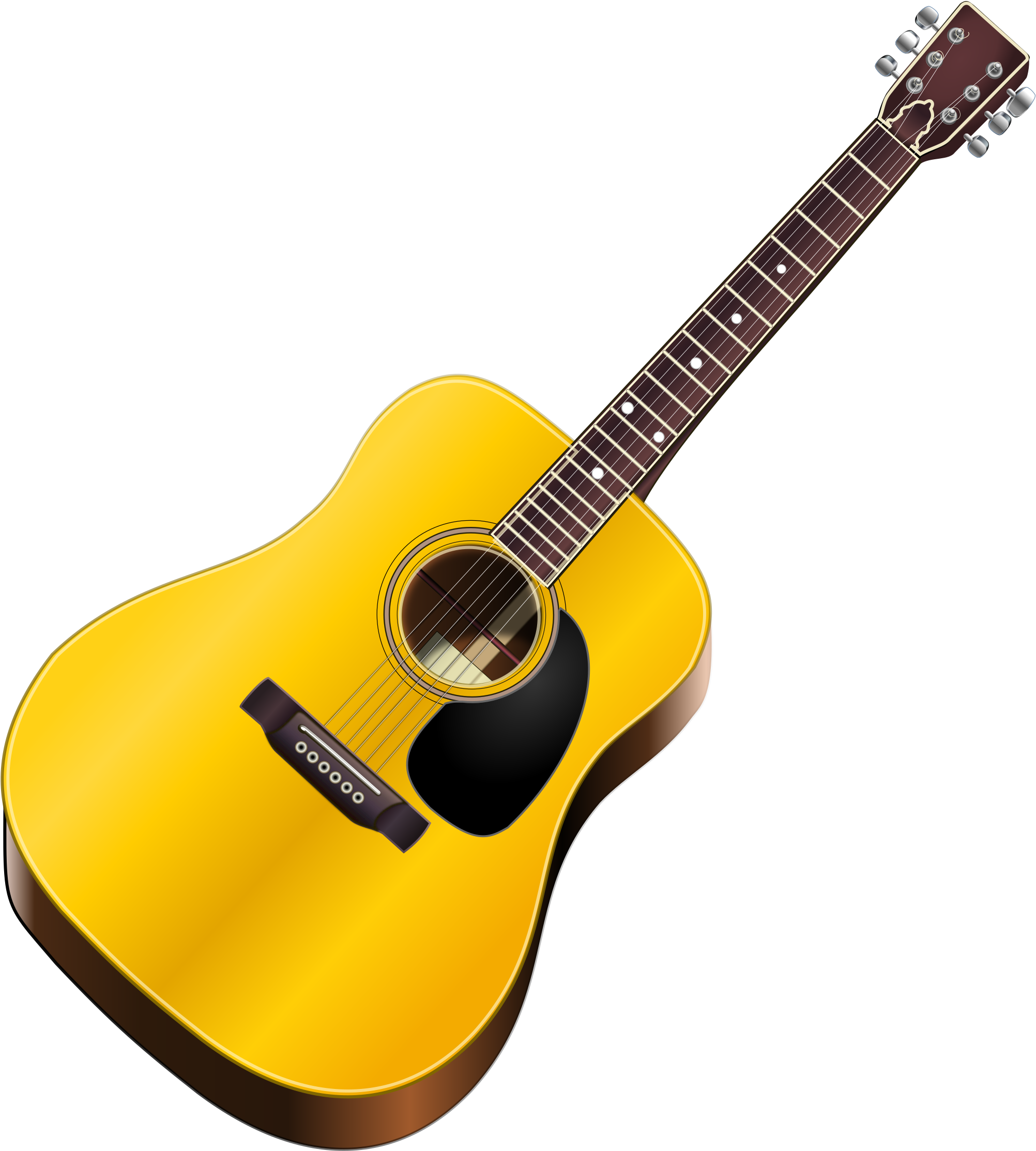 Microsoft Word 2010 Clipart Download - Cartoon Picture Of Guitar (2251x2400)