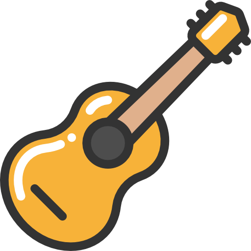 Acoustic Guitar Free Icon - Guitar Vector Png (512x512)