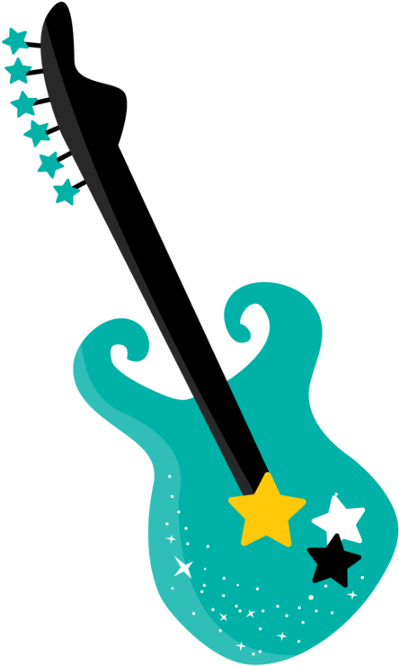 Say Hello - Rock Guitar Clipart Png (524x900)