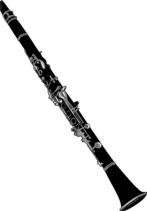 Vector Clip Art - Clarinet Clipart (600x860)