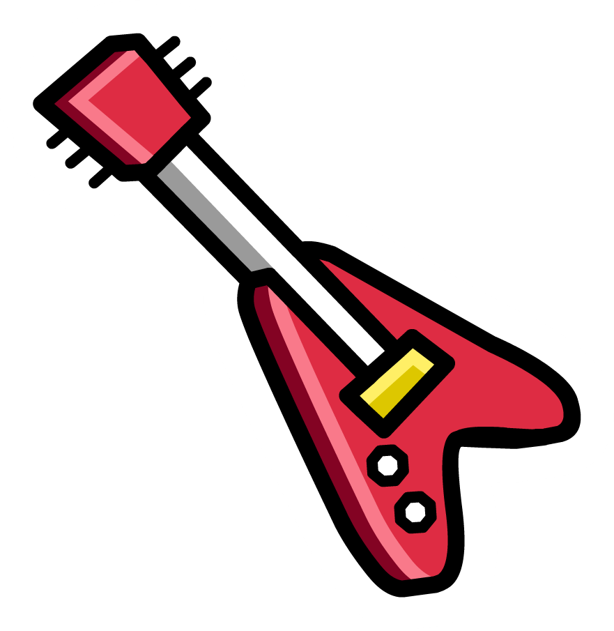 Guitar Clipart Comic - Guyitarras Png (881x905)