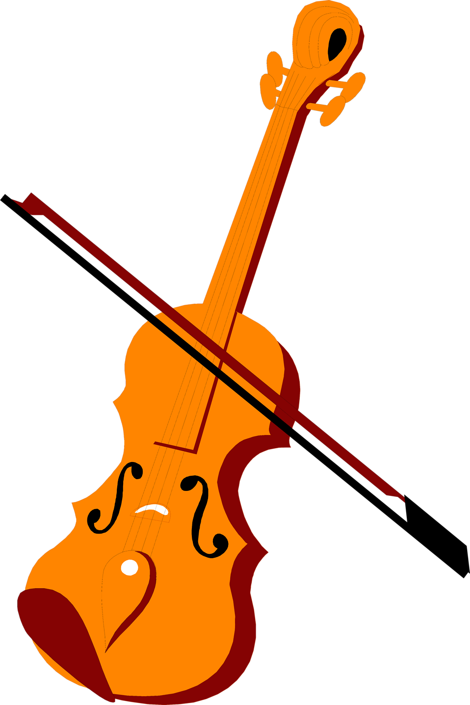 Violin Clipart Transparent Background - Violin Png Clipart (958x1436)