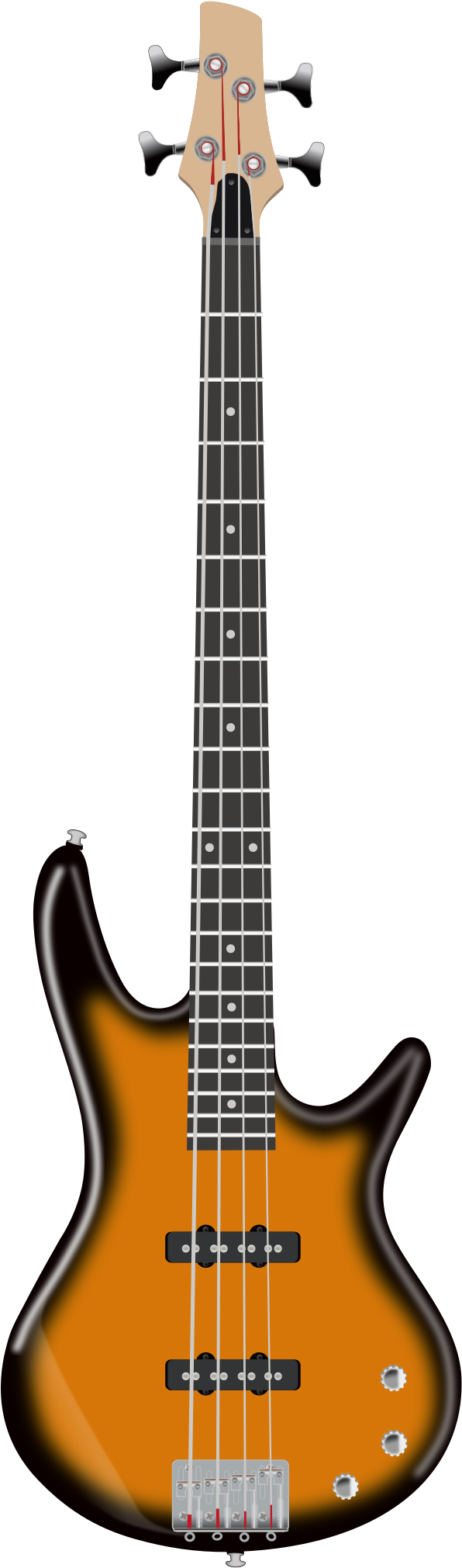 Electric Bass - Bass Guitar Clipart (1697x2400)