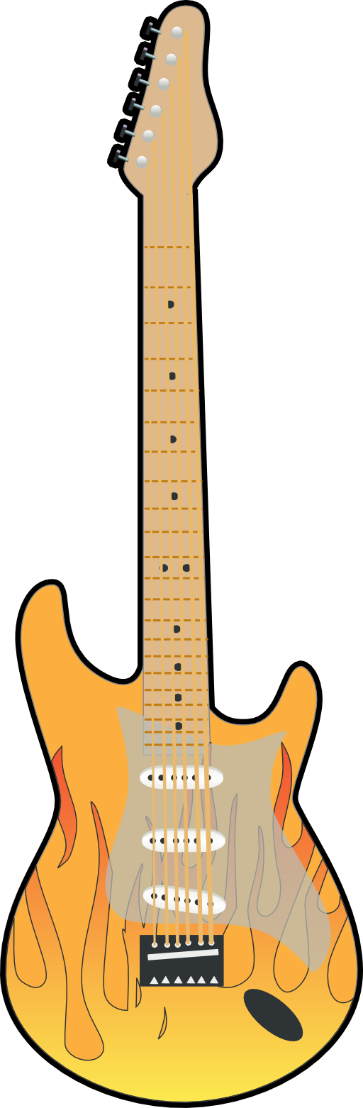 Guitar - Rock Guitar Drawings (512x1562)
