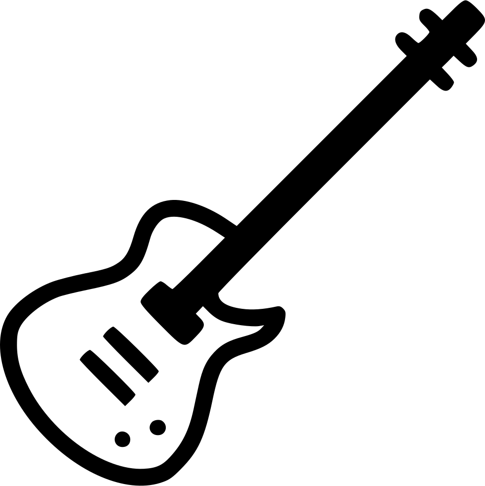 Electric Guitar Instrument Comments - Electric Guitar Svg (980x982)