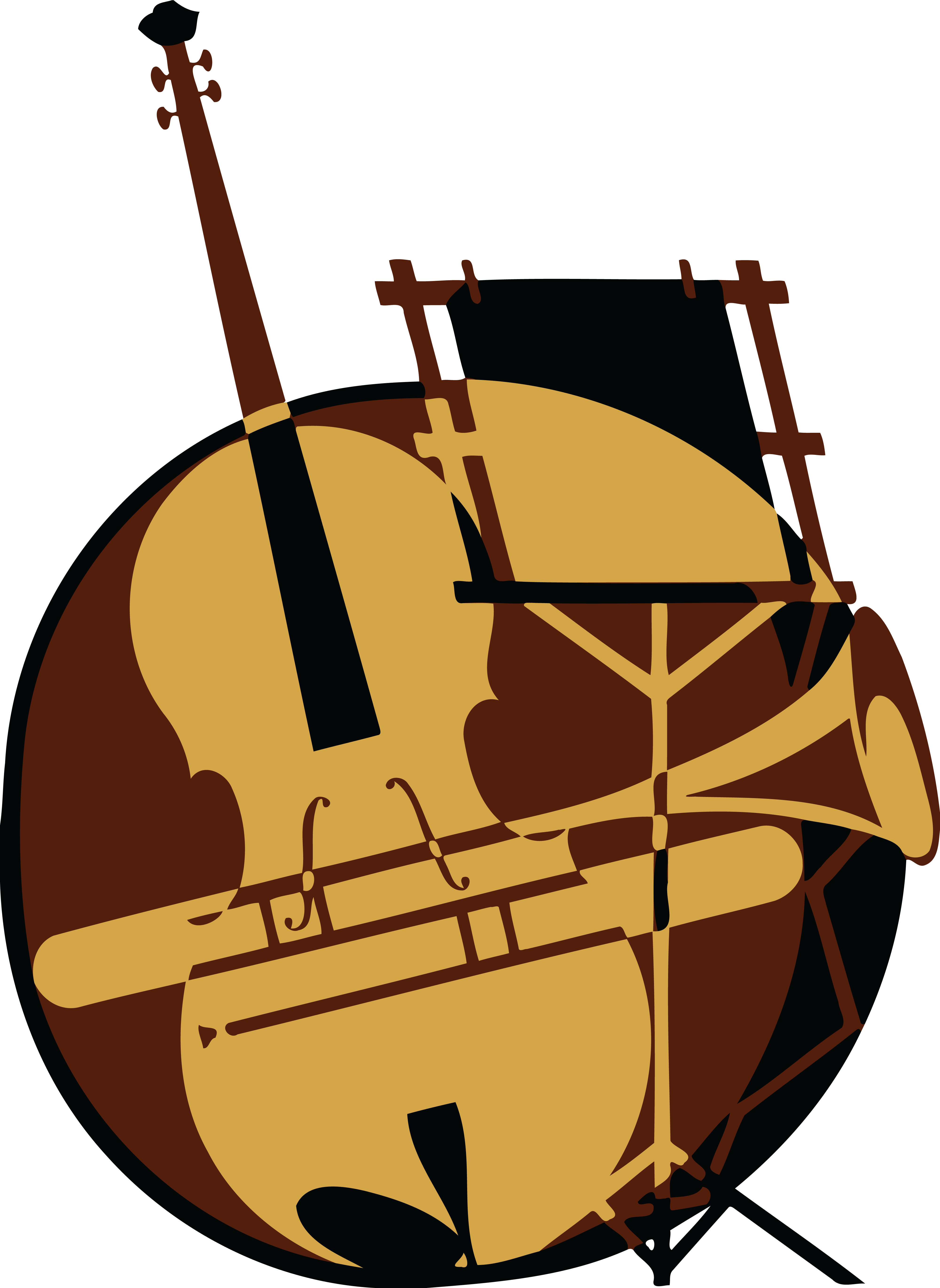 Free Clipart Of A Design Of Instruments - Design Music Instruments Png (4000x5482)