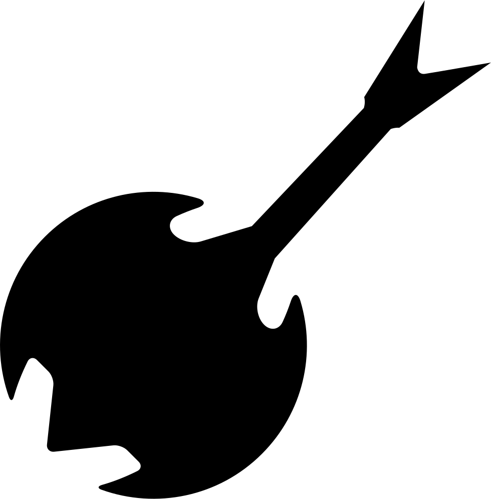 Guitar Music Instrument Black Silhouette Comments - Music Instruments Silhouette (980x996)