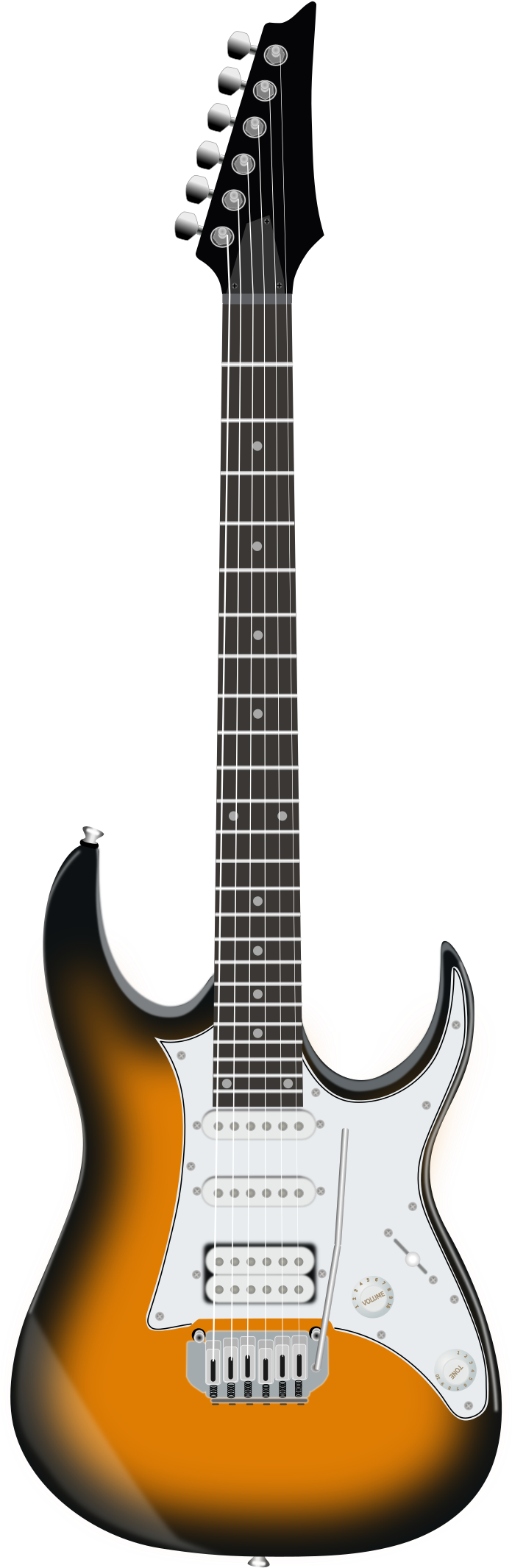 Free To Use Amp Public Domain Guitar Clip Art - Electric Guitar Ibanez Grg140-sb Sunburst (1697x2400)