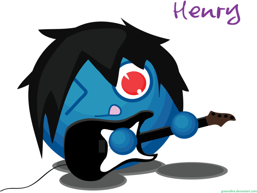 Henry's Guitar Vector By Greenafire On Clipart Library - Cartoon (900x678)