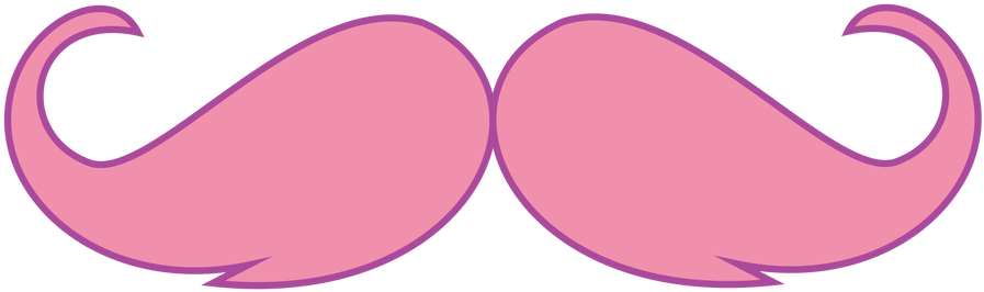 Pink Mustache Clipart Free - Pink Moustache Clipart (2744x2744)