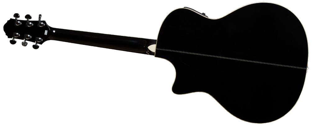 Crafter Grand Auditorium Black Finish - Electric Guitar (1104x401)