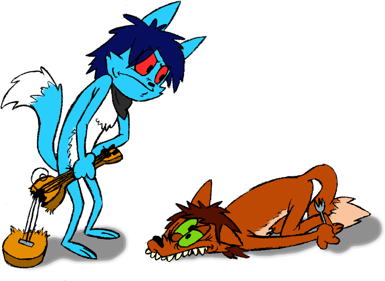 Your Head Broke My Guitar By Slainmonkey On Clipart - Cartoon (872x616)