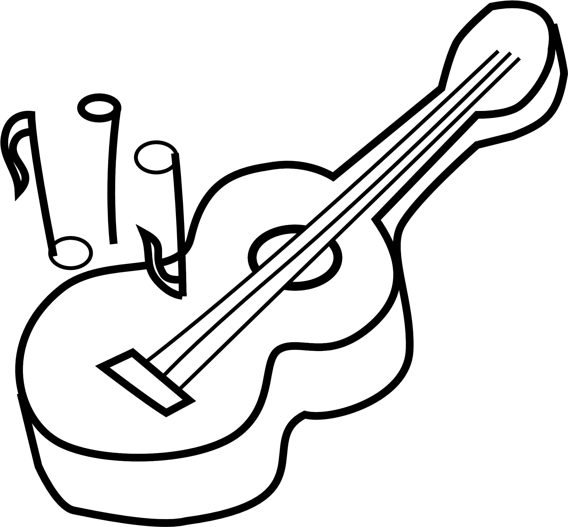 Clipart Of Guitar, Dylan And Surprising - Clip Art (1979x2799)