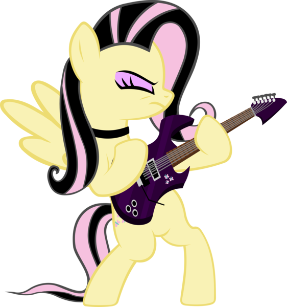 Absurd Res, Artist - Fluttershy Electric Guitar (562x600)