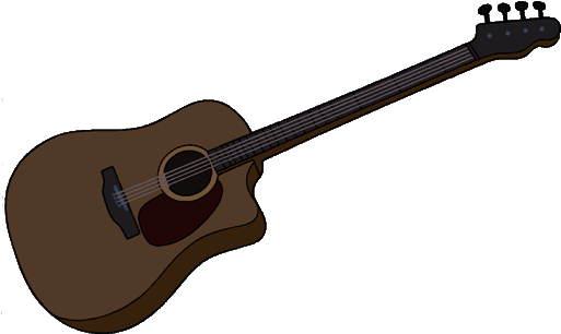 Brown Acoustic Bass Guitar - Acoustic Bass Guitar (516x340)