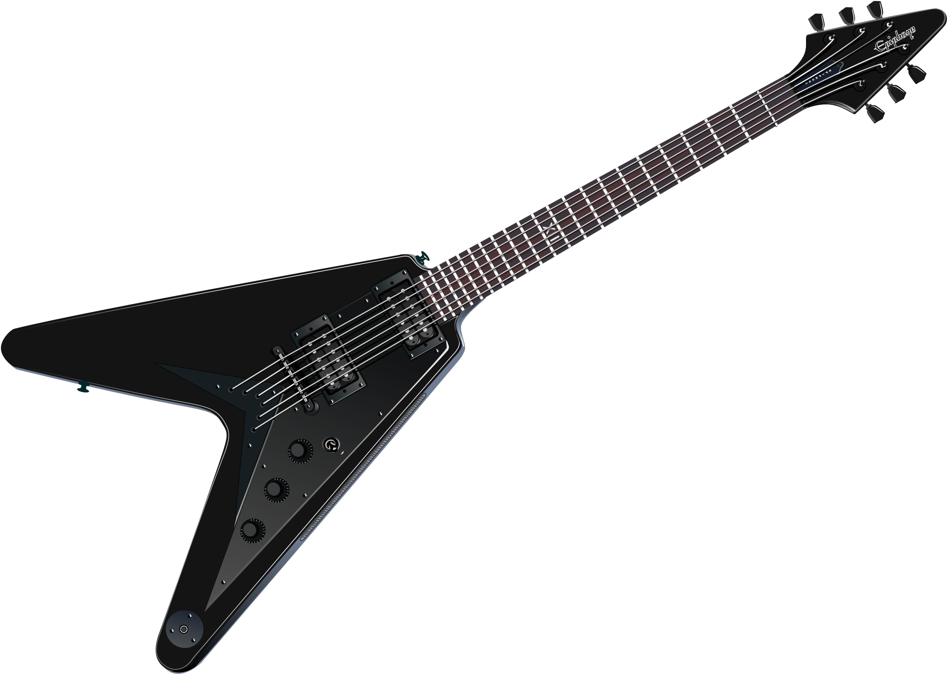Open - Epiphone Flying V Guitar (2000x1414)