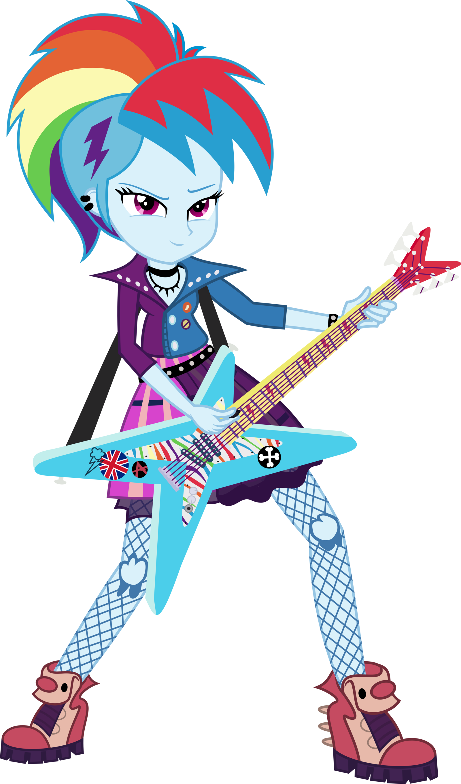 80s, Absurd Res, Artist - Mlp Eg Rainbow Dash Rock (1600x2721)