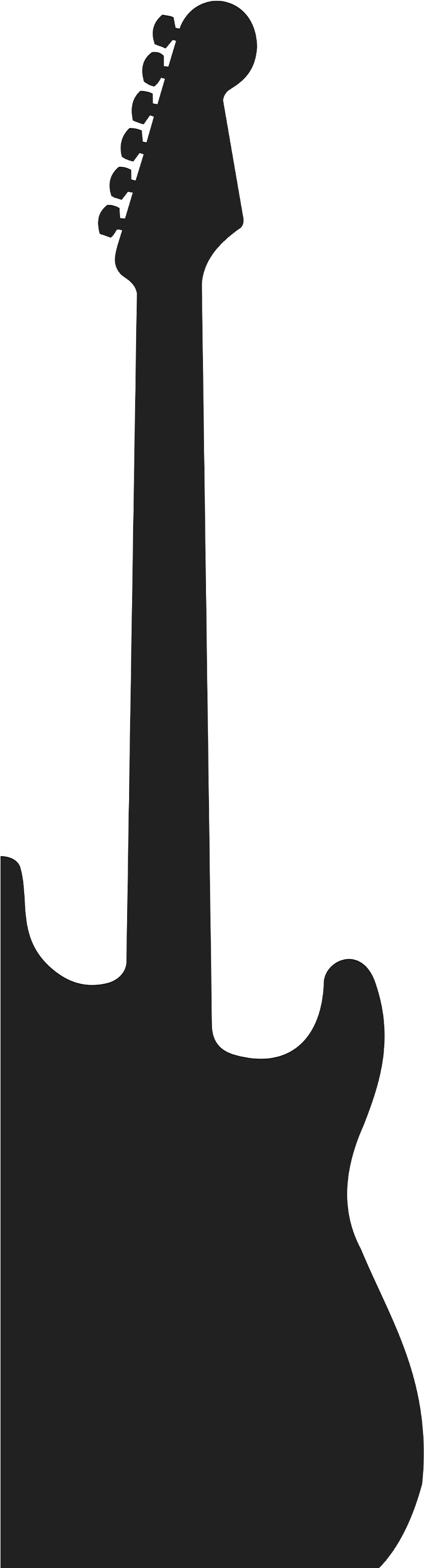 Music And Instruments - Outline Of A Guitar (2400x3200)