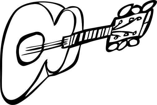 Guitar, Acoustic Guitar - Guitar Clip Art (506x340)