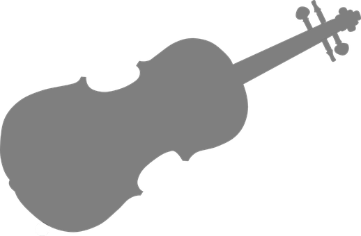Violin String Instrument Silhouette Acoust - Violin Clip Art (518x340)