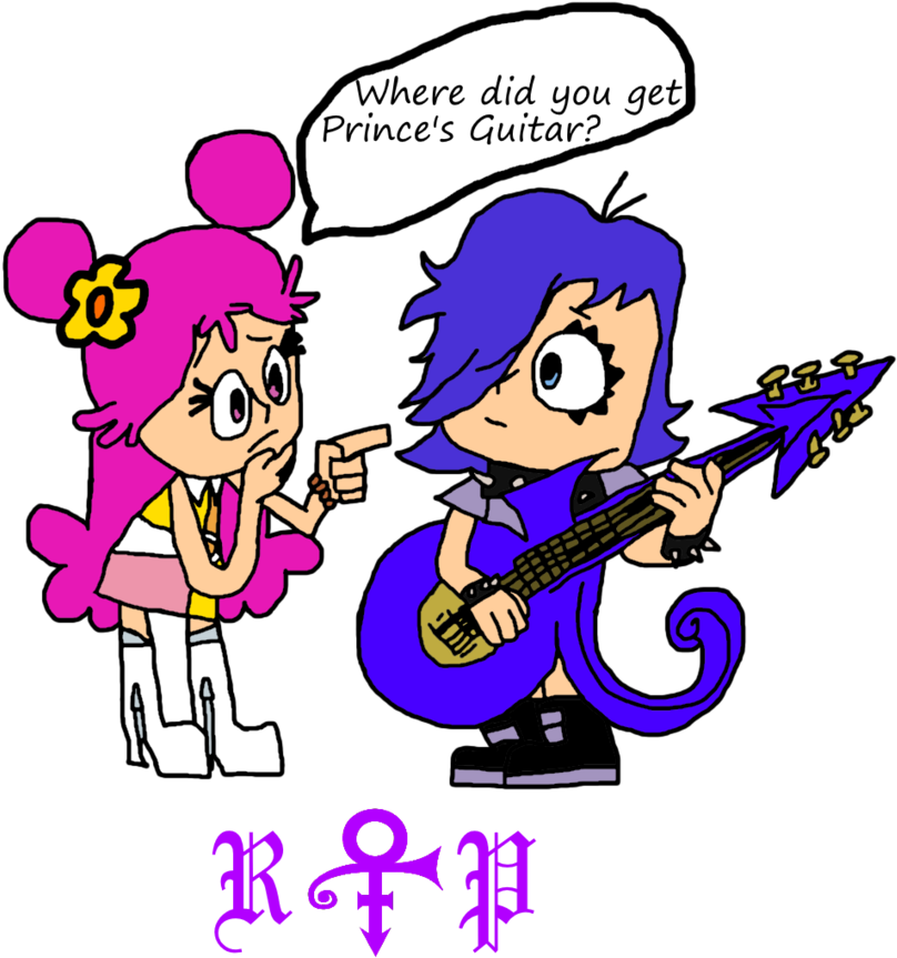 Ami, Yumi, Prince's Guitar By Amen95 - Hi Hi Puffy Amiyumi (868x920)