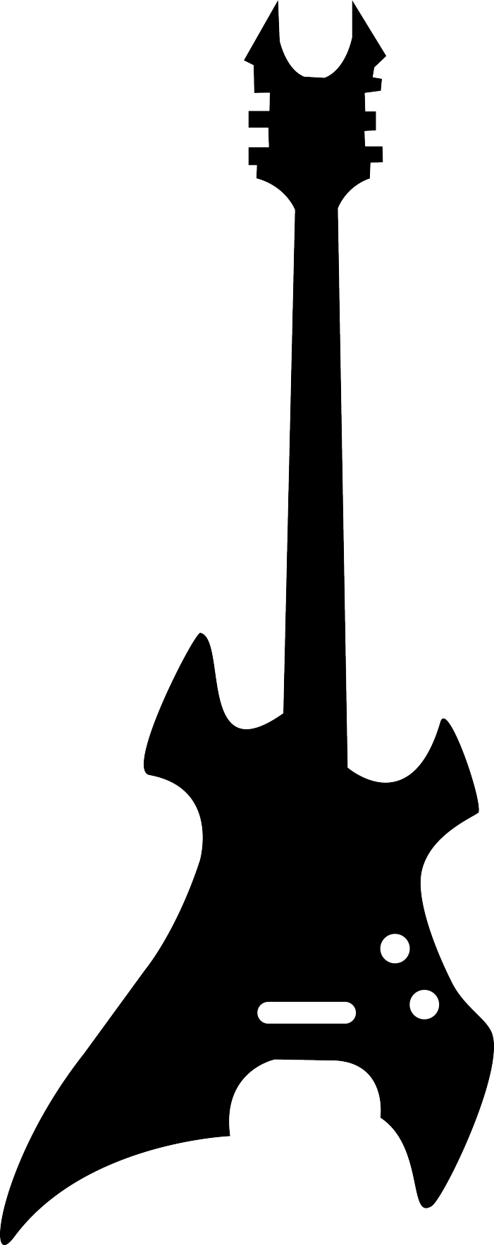 Danacorynne Electric Guitar Silhouette - Bc Rich Beast V (701x1767)