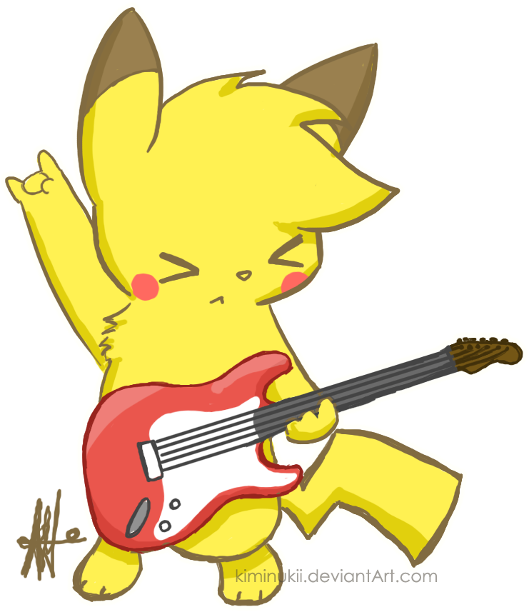 Lets Rock By Kiminukii - Anime De Pikachu Tiernas (744x922)