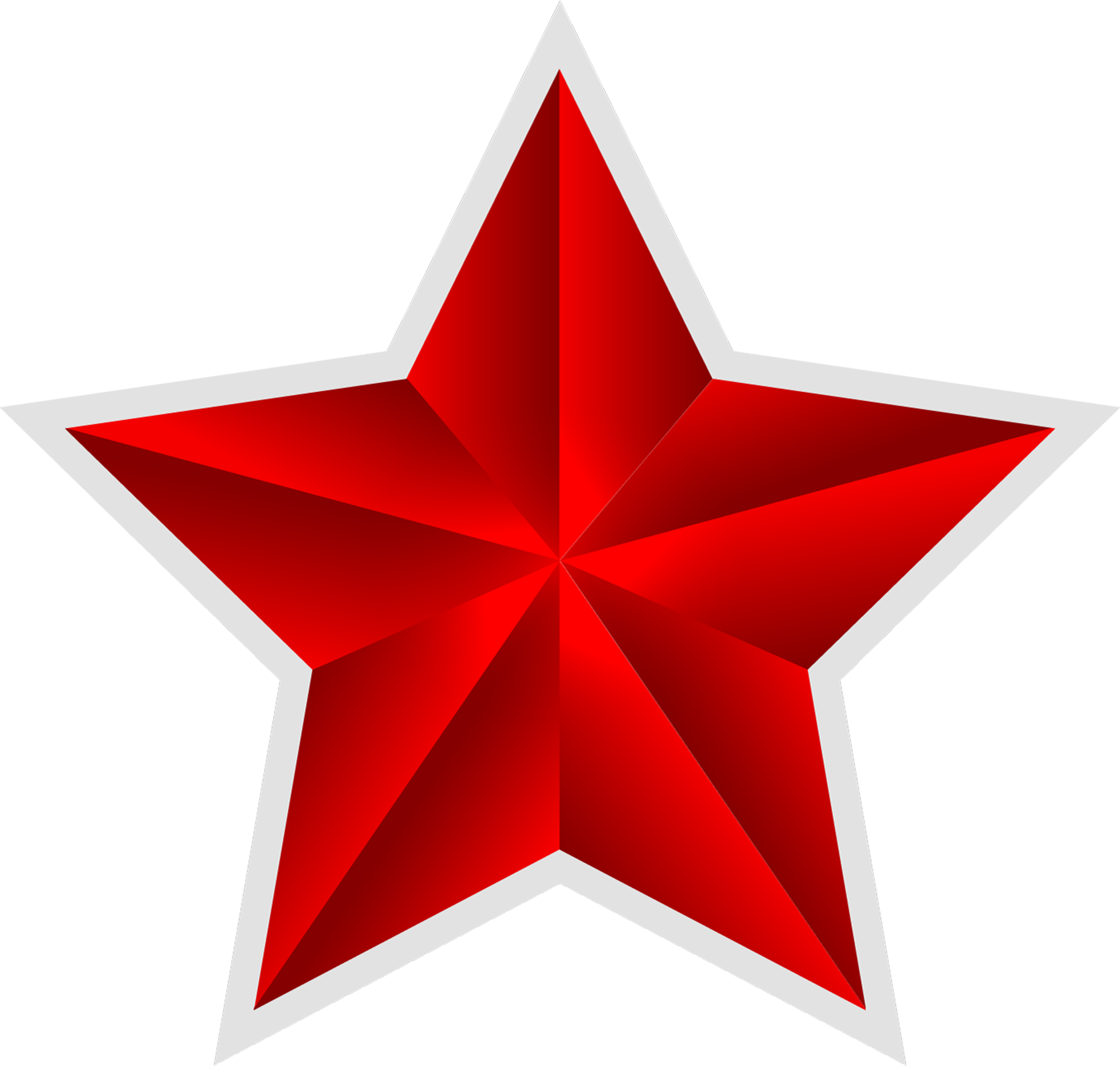 Red Star Png - Christmas Stars Clip Art (3780x3597)