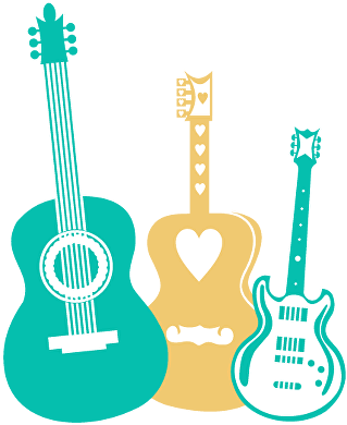 Guitars Vectors 01 - Blues (340x396)