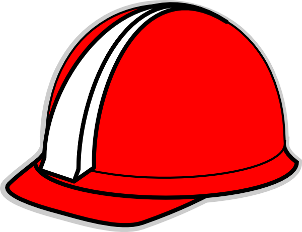 Beautiful Inspiration Hard Hat Clipart Red Clip Art - Red Hardhat Cartoon (600x462)