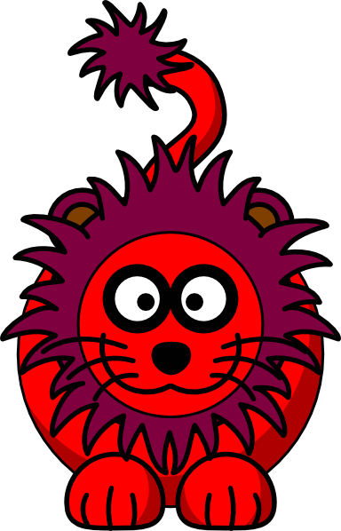 Red Lion Clip Art At Clker - Red Lion Clipart (384x598)
