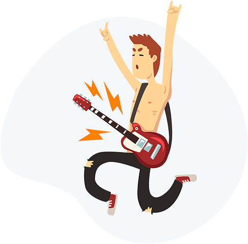 Your Frustrations With The Guitar Are Over - Illustration (486x478)