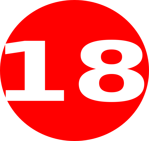 Glossy Red Circle Icon With 18 Clip Art At Clker Com - University Of Bradford Student Union (600x568)