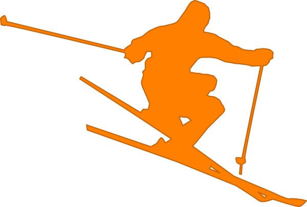 Crossed Skis Clipart Images Pictures - Skier Clip Art (600x406)