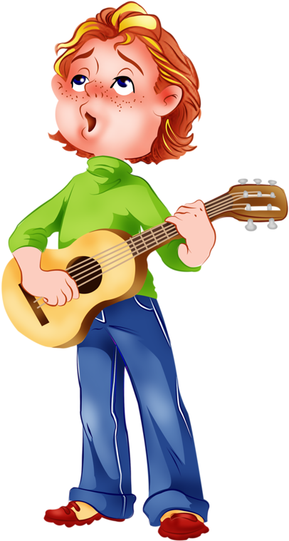 Explore School Clipart, Illustrations, And More Image - Jouer De La Guitare Clipart (566x800)
