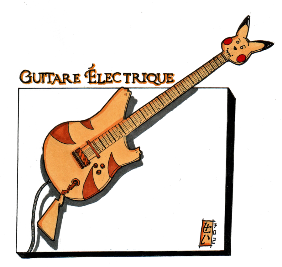Electric Guitar By Cey-j - Electric Guitar (900x854)
