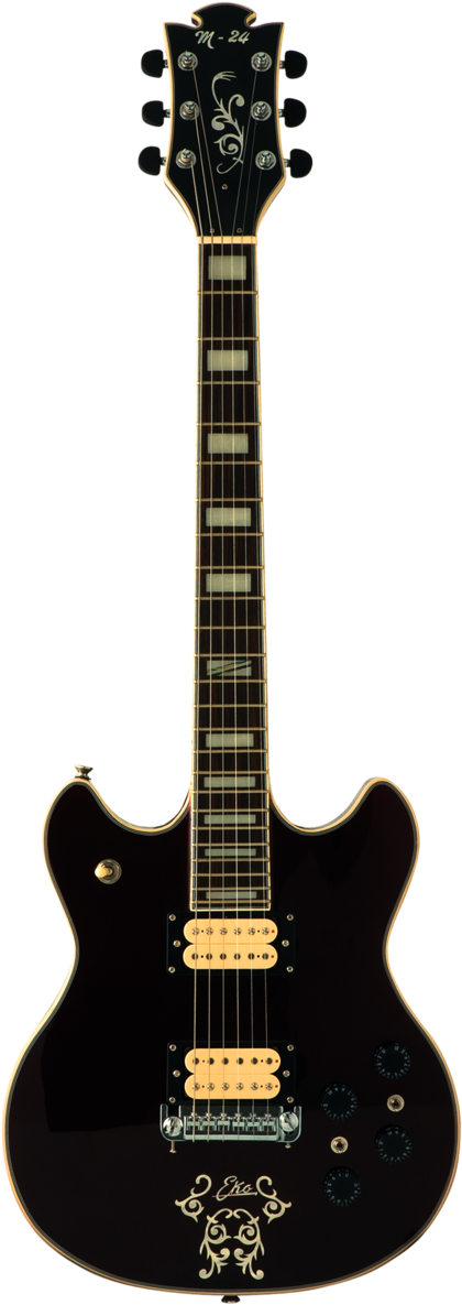 Black Electric Guitar Png - Epiphone Les Paul Custom Pro Eb (900x1273)